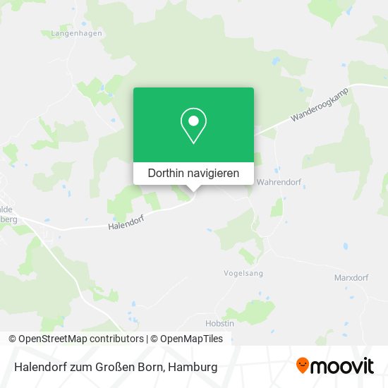Halendorf zum Großen Born Karte