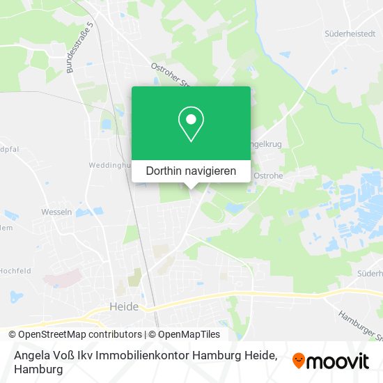 Angela Voß Ikv Immobilienkontor Hamburg Heide Karte