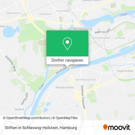 Stiften in Schleswig-Holstein Karte