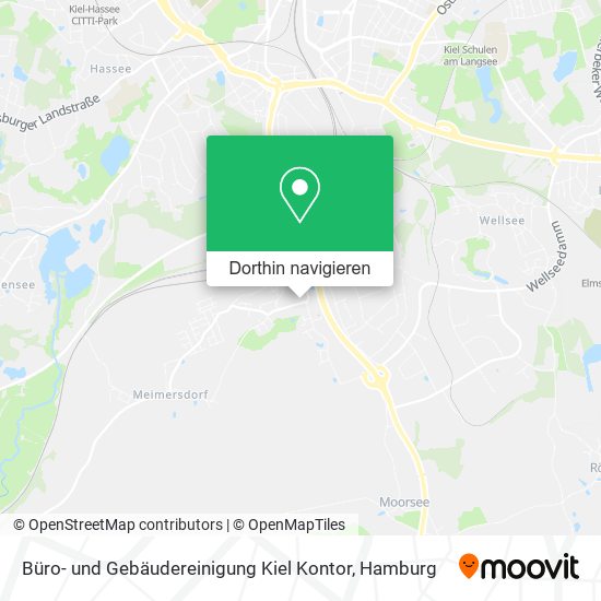 Büro- und Gebäudereinigung Kiel Kontor Karte