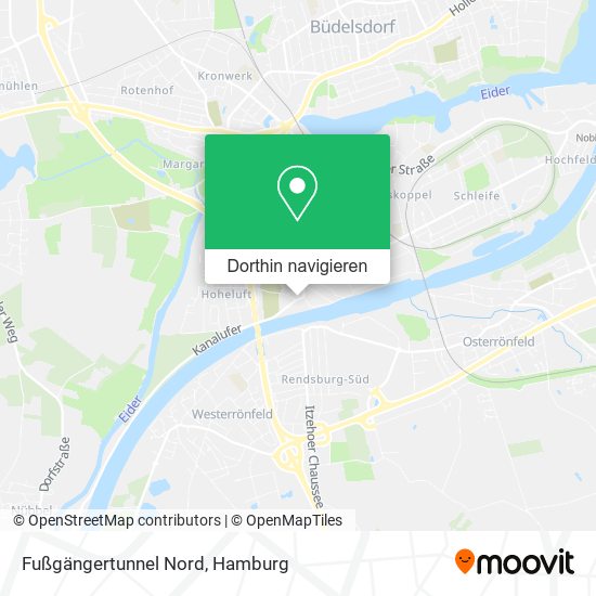 Fußgängertunnel Nord Karte