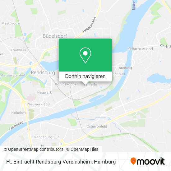 Ft. Eintracht Rendsburg Vereinsheim Karte