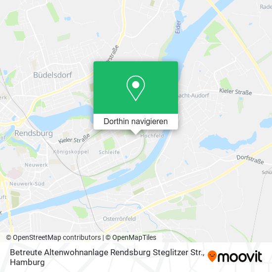 Betreute Altenwohnanlage Rendsburg Steglitzer Str. Karte