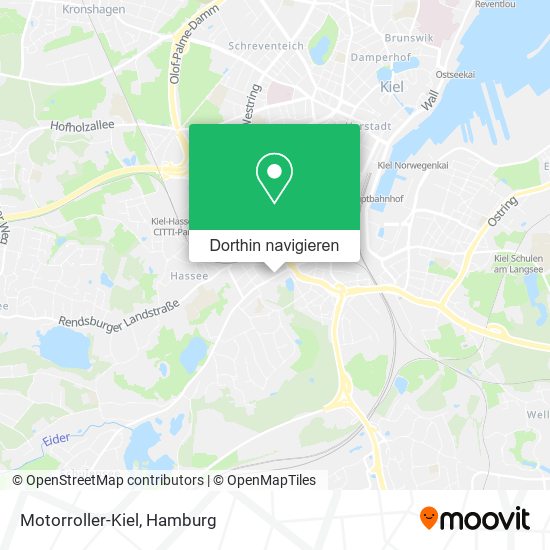 Motorroller-Kiel Karte