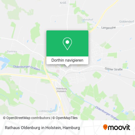 Rathaus Oldenburg in Holstein Karte