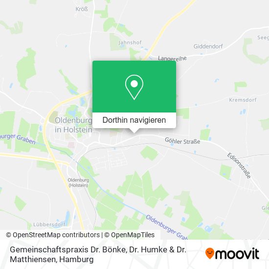 Gemeinschaftspraxis Dr. Bönke, Dr. Humke & Dr. Matthiensen Karte
