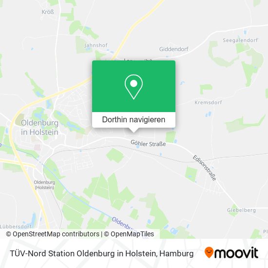 TÜV-Nord Station Oldenburg in Holstein Karte