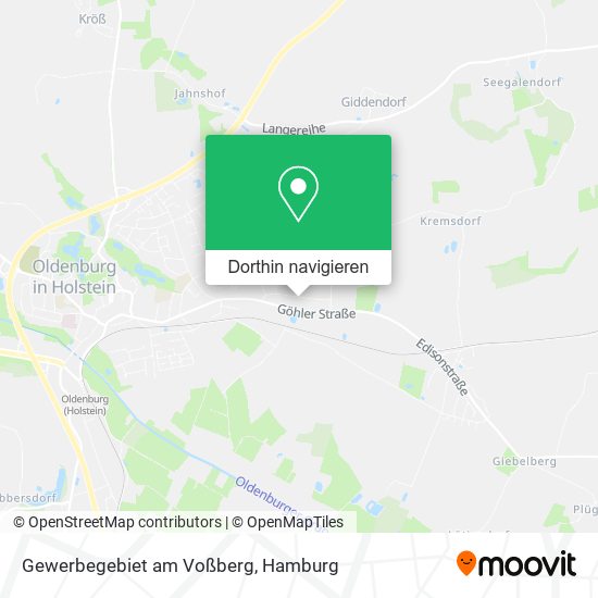 Gewerbegebiet am Voßberg Karte