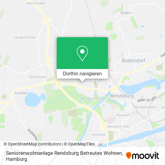 Seniorenwohnanlage Rendsburg Betreutes Wohnen Karte