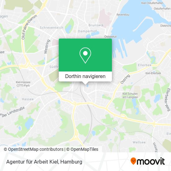 Agentur für Arbeit Kiel Karte