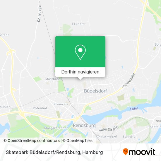 Skatepark Büdelsdorf/Rendsburg Karte