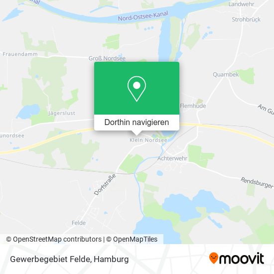 Gewerbegebiet Felde Karte