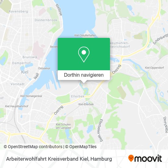 Arbeiterwohlfahrt Kreisverband Kiel Karte