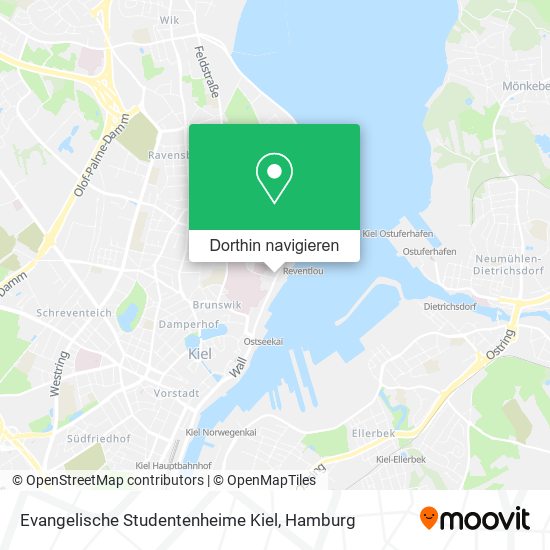 Evangelische Studentenheime Kiel Karte