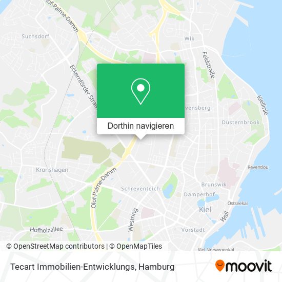 Tecart Immobilien-Entwicklungs Karte