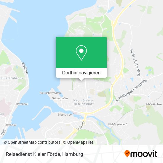 Reisedienst Kieler Förde Karte