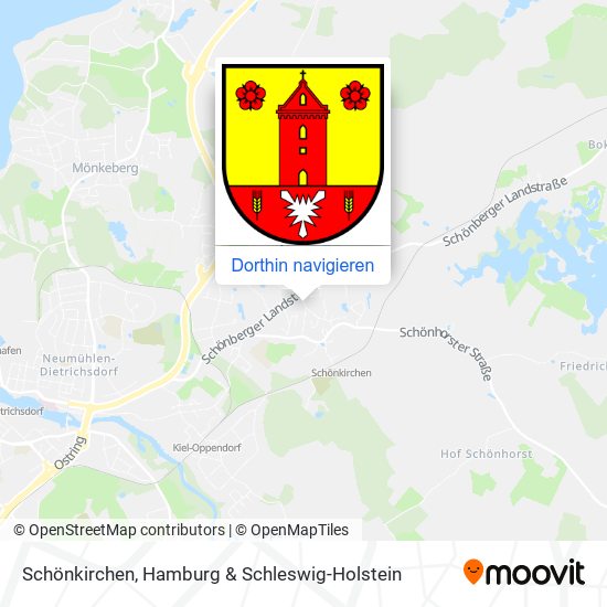 Schönkirchen Karte