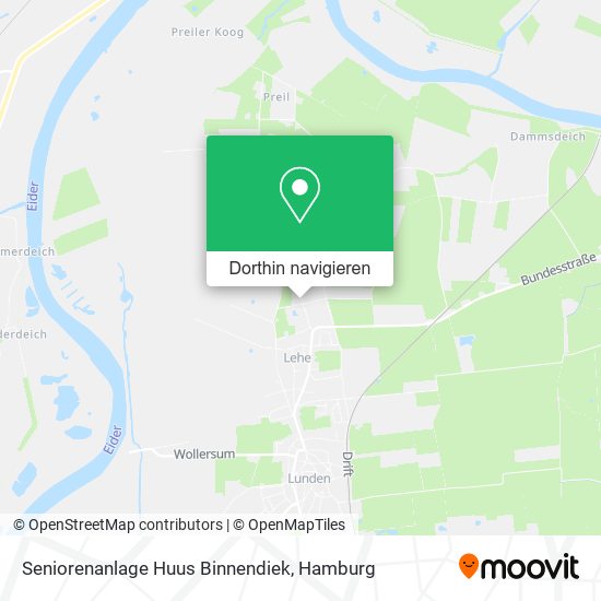 Seniorenanlage Huus Binnendiek Karte