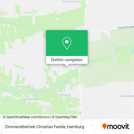Zimmereibetrieb Christian Fedde Karte