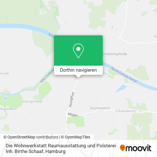 Die Wohnwerkstatt Raumausstattung und Polsterei Inh. Birthe Schaaf Karte