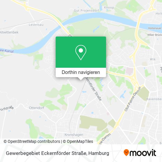 Gewerbegebiet Eckernförder Straße Karte