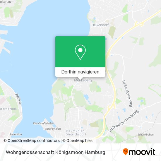 Wohngenossenschaft Königsmoor Karte