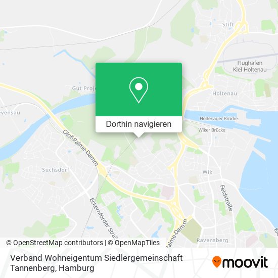 Verband Wohneigentum Siedlergemeinschaft Tannenberg Karte