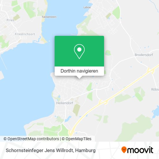 Schornsteinfeger Jens Willrodt Karte