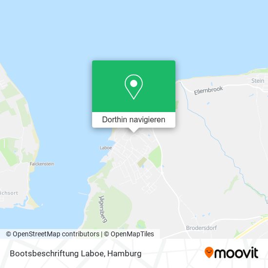 Bootsbeschriftung Laboe Karte