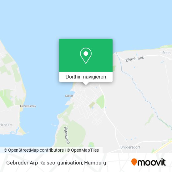 Gebrüder Arp Reiseorganisation Karte