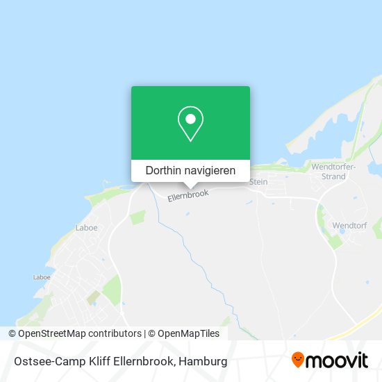 Ostsee-Camp Kliff Ellernbrook Karte
