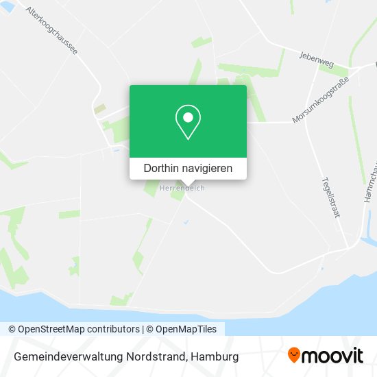 Gemeindeverwaltung Nordstrand Karte