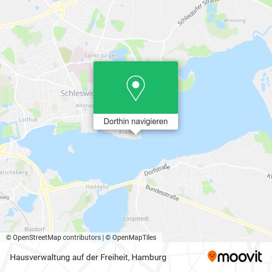 Hausverwaltung auf der Freiheit Karte