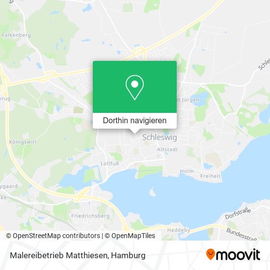 Malereibetrieb Matthiesen Karte