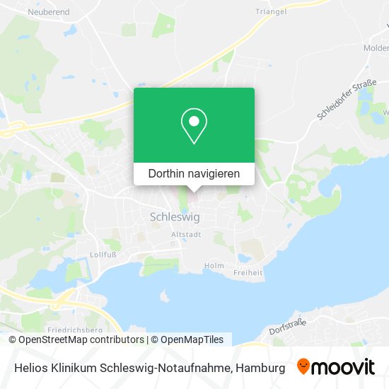 Helios Klinikum Schleswig-Notaufnahme Karte