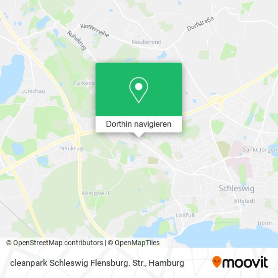 cleanpark Schleswig Flensburg. Str. Karte