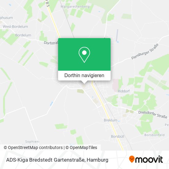 ADS-Kiga Bredstedt Gartenstraße Karte