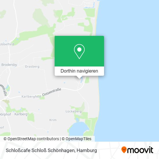 Schloßcafe Schloß Schönhagen Karte