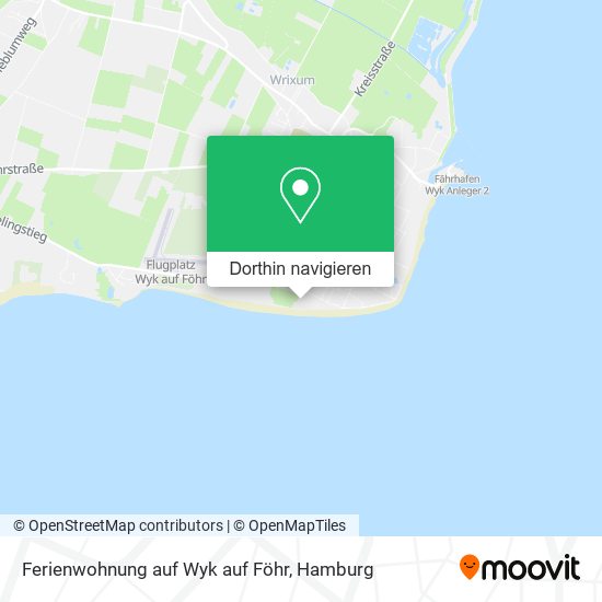 Ferienwohnung auf Wyk auf Föhr Karte