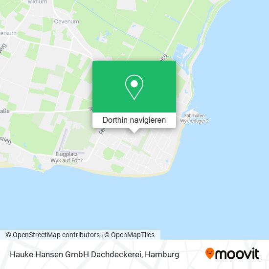 Hauke Hansen GmbH Dachdeckerei Karte