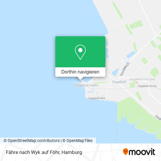 Fähre nach Wyk auf Föhr Karte