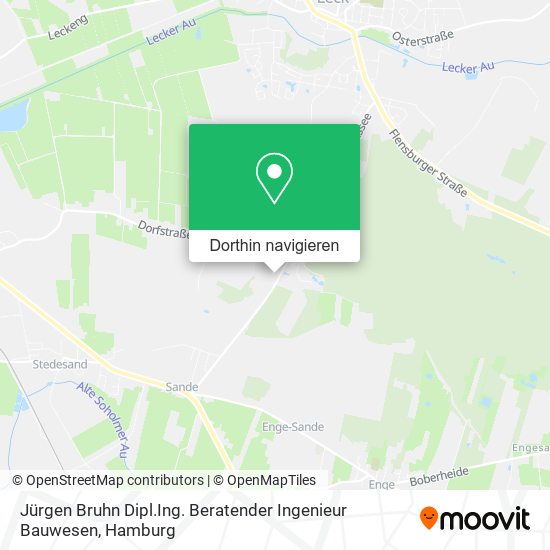 Jürgen Bruhn Dipl.Ing. Beratender Ingenieur Bauwesen Karte