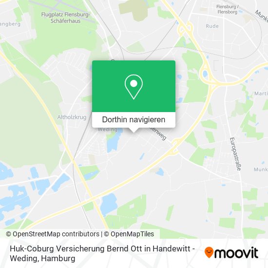 Huk-Coburg Versicherung Bernd Ott in Handewitt - Weding Karte