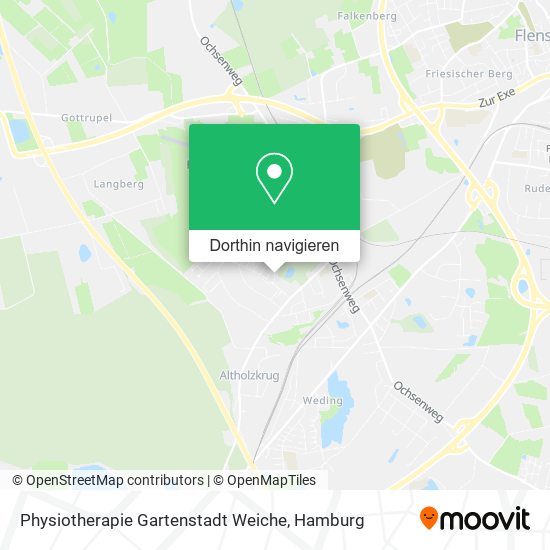 Physiotherapie Gartenstadt Weiche Karte