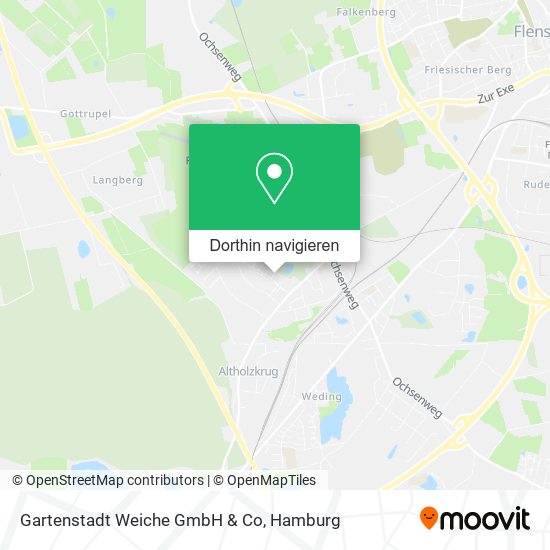 Gartenstadt Weiche GmbH & Co Karte