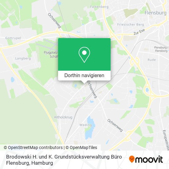 Brodowski H. und K. Grundstücksverwaltung Büro Flensburg Karte