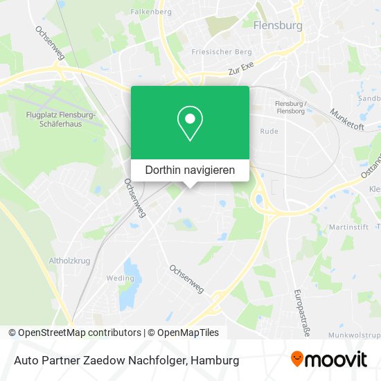 Auto Partner Zaedow Nachfolger Karte