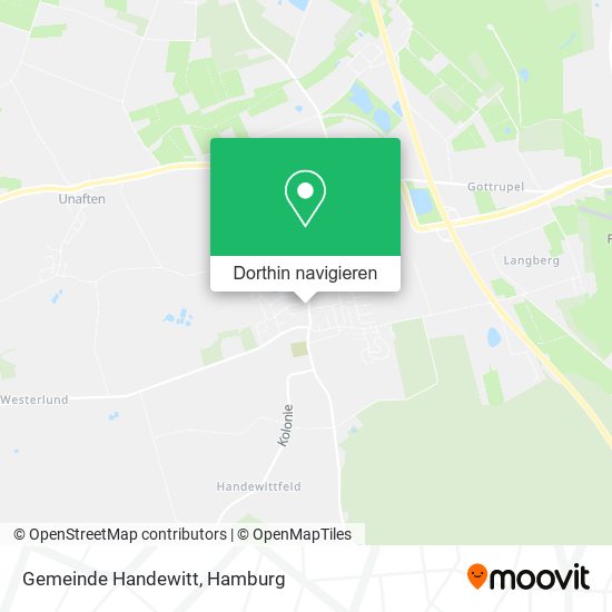 Gemeinde Handewitt Karte