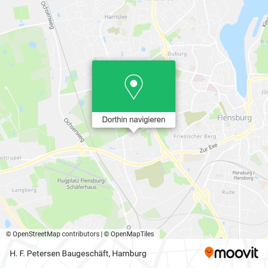 H. F. Petersen Baugeschäft Karte