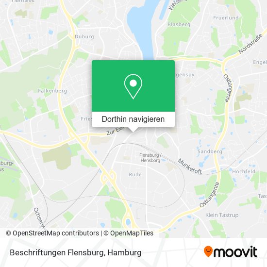 Beschriftungen Flensburg Karte